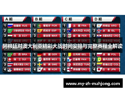 阿根廷对澳大利亚精彩大战时间安排与完整赛程全解读